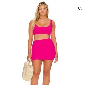 NWT Good American Pink Always Fits Scoop Bikini Top 5/6 2X